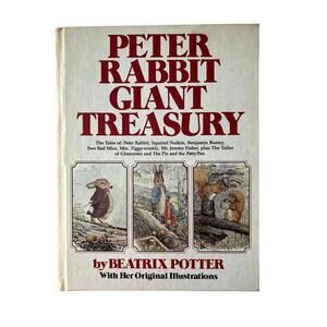 Beatrix Potter Peter Rabbit Giant Treasury With Illustrations HB Vintage 1980